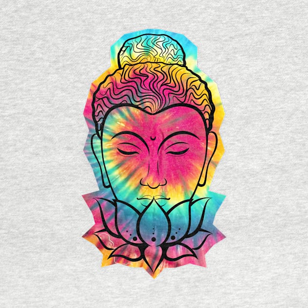 Tie-dye Lotus Buddha by kzenabi